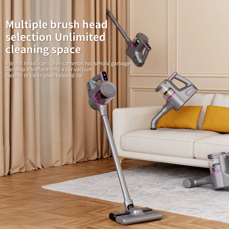 Cordless Vacuum Cleaner 15000Pa Strong Suction Stick Handheld 2 in 1 Lightweight for Carpet Hardwood Floor Pet Hair Car Cleaning