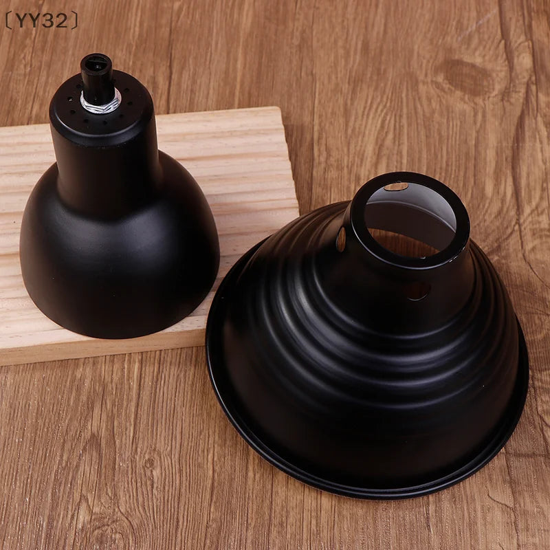 〔YY32〕Reptile Light Fixtures Animals Heat Lamp Protector Lampshade Shell Metal Supplies Reflector Dome Heating Habitat Lighting