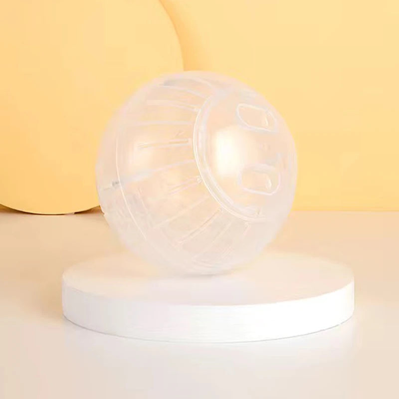 Funny Hamster Toys Spherical Translucent Treadmill for Rats Hamsters Pet Running Toy Durable Plastic Ball Diameter 10-14.5 CM