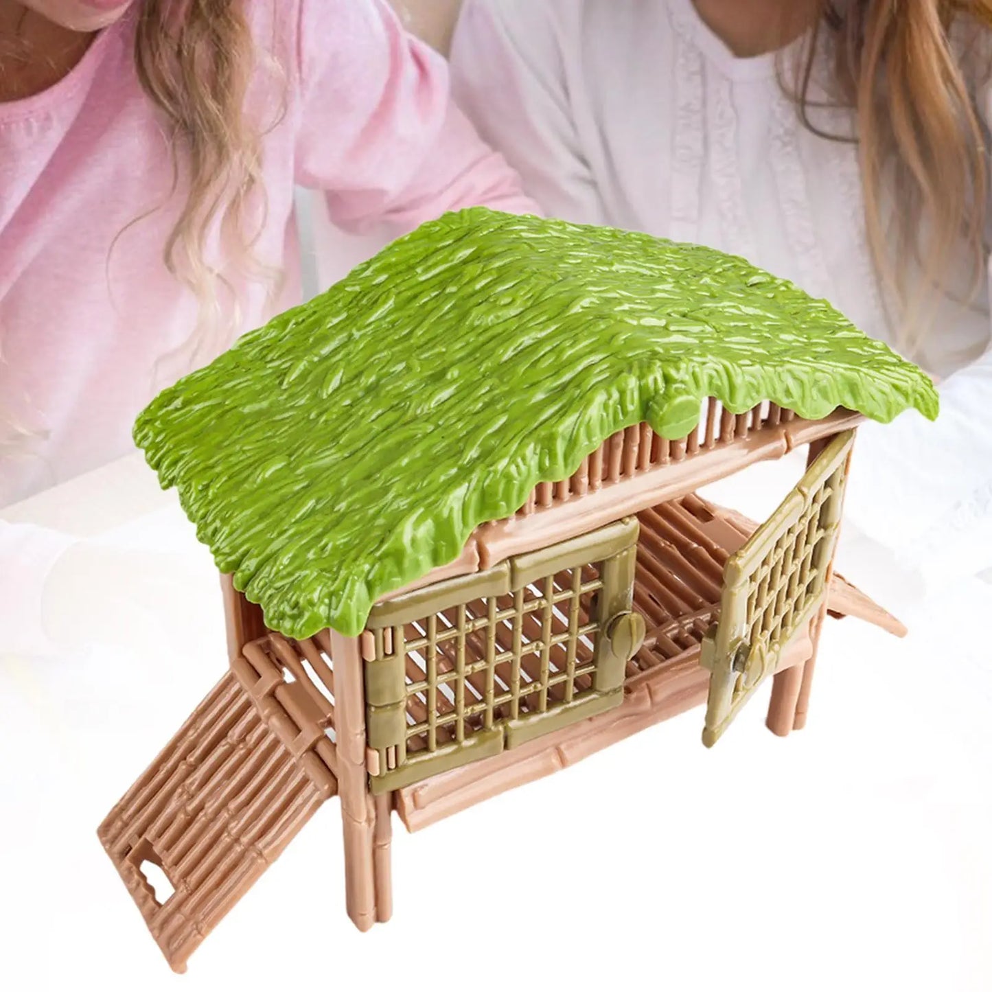 Chicken Cage Toy,Farm Landscape Model Ornaments,Micro Landscape Farmhouse Toy,Miniatures Chicken House for Kids