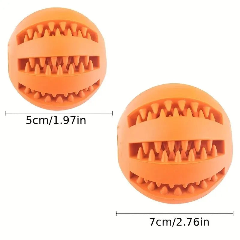PetPeak Dog Toy Ball Non Toxic Bite Resistant Chew Toy With Treat Feeder Durable Safe Rubber Fetch Play