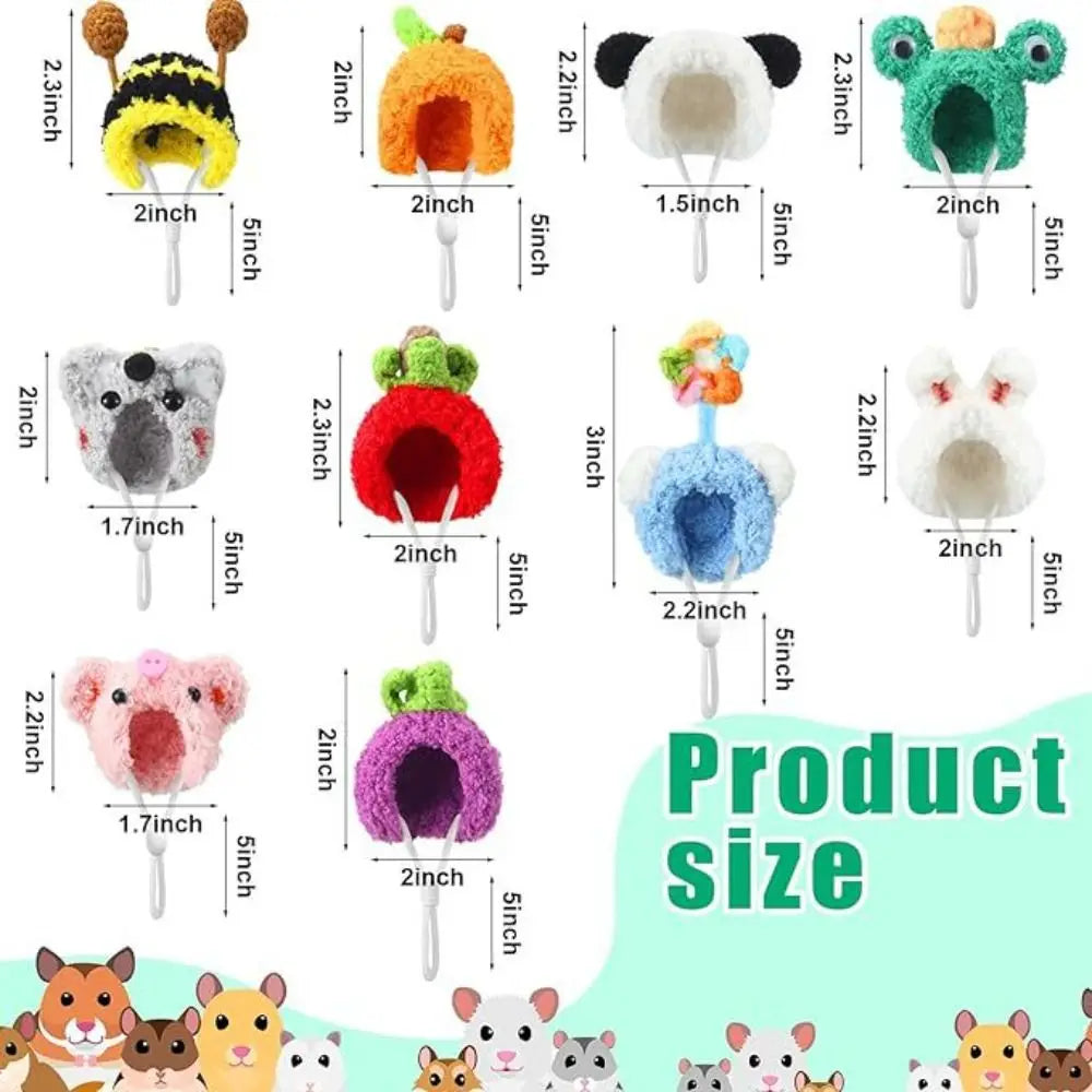 Fashion Pet Woolen Hat Mini Pet Supplies Doll Accessories Knitted Scarf Photo Props DIY Animal Doll Hat