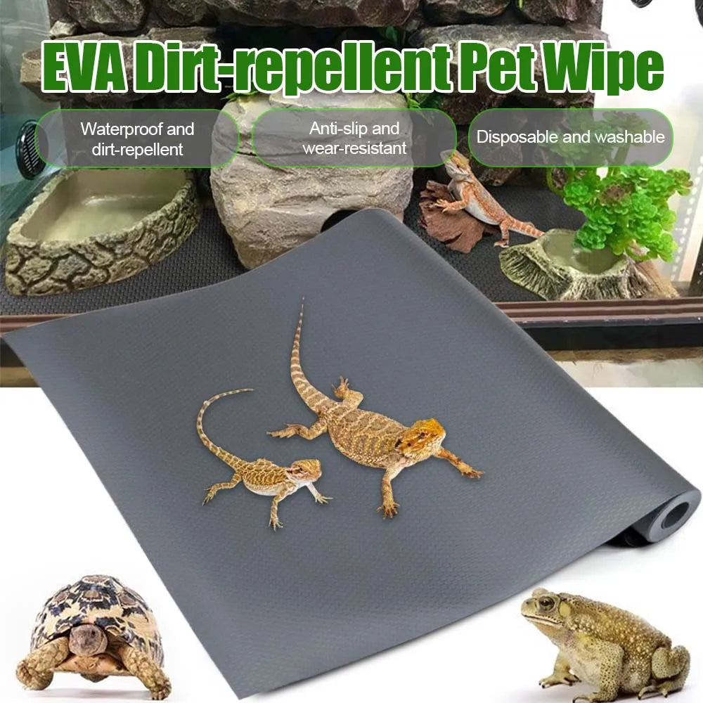 Reptile Carpet Reptile Tank Accessories Habitat Soft Aquascape Pad Reptile Mat for Snake Tortoise Chameleon Bearded Dragon
