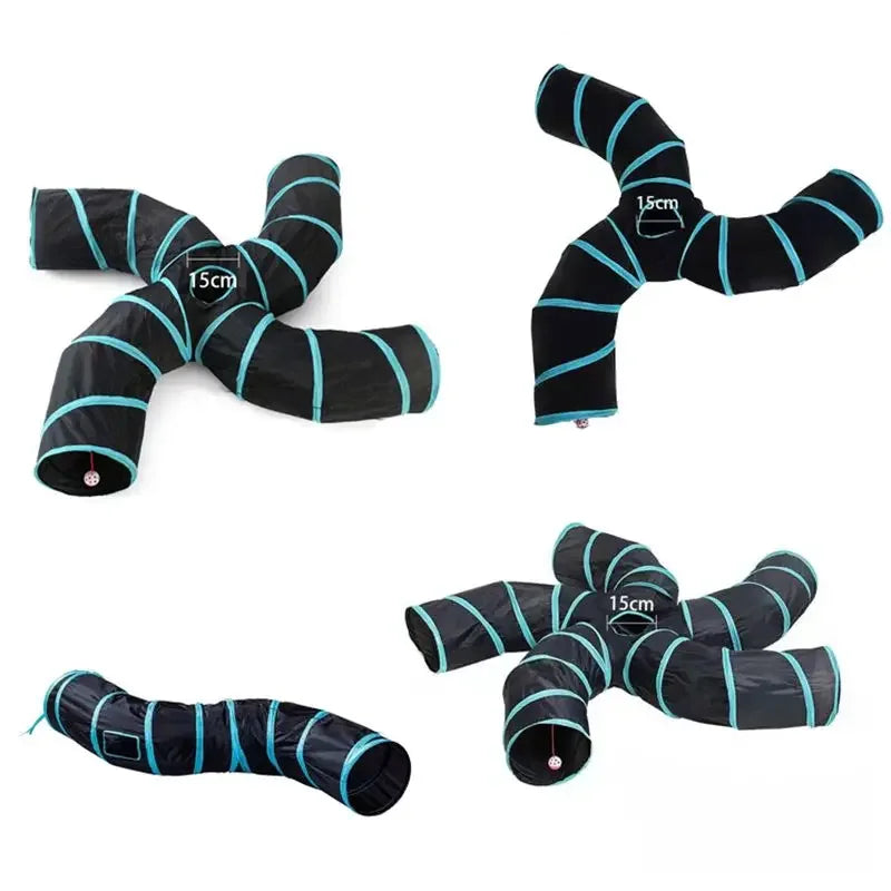 S Shape Pet Cat Tunnel Tube Funny Toys for Cats Foldable Cat Toys Interactive Rabbit Play Games Kitty Tunnel Chat Pet Product