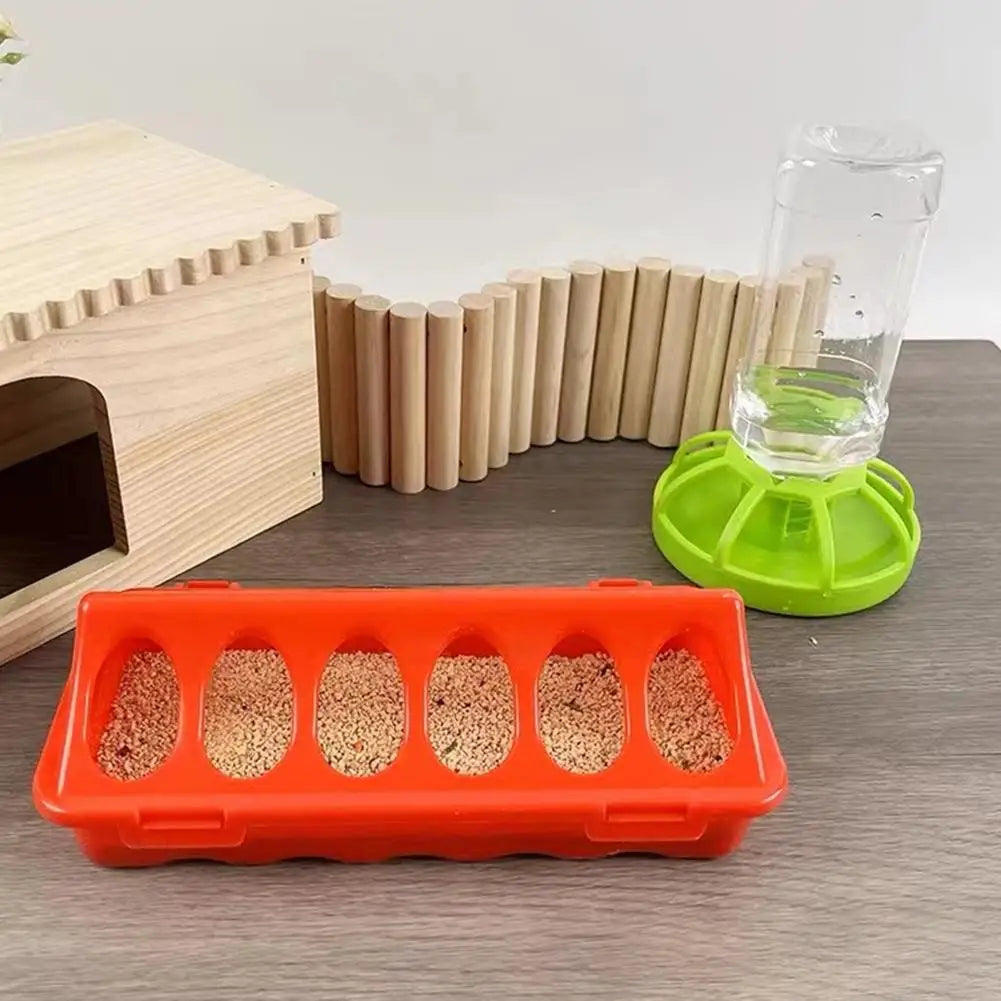 Poultry Thickened Feeder And Drinker Water Food Dispenser Chicken Birds Chick Waterer Feeding Bucket Container