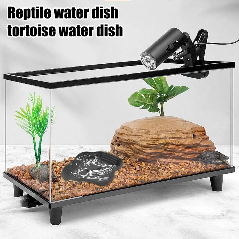 Reptile Water Dish Turtle Bathing Basin Frog Bathing Basin Can Be Used As Food Bowl And Water Basin For Reptiles & amphibians