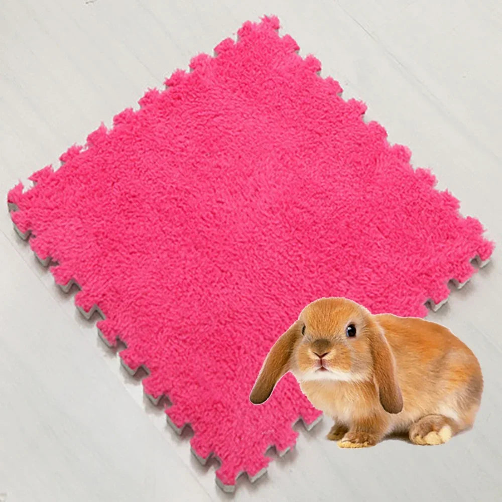 4/10Pcs Rabbit Guinea Pig Cage Liner Small Pet Items Waterproof Anti Slip Bedding Mat Highly Absorbent Pee Pad For Pet SleepMat