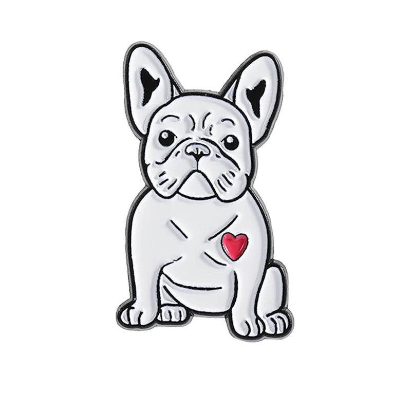 Cute Golden Retriever Border Collie Beagle Collie Enamel Pin Cartoon Pet Dog Animal Brooch Lapel Badge Jewelry Gifts For Friends