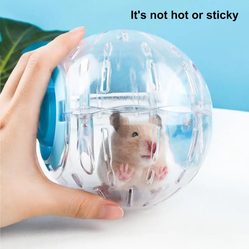 12cm/16cm/18cm Hamster Exercise Ball Transparent Hamster Running Ball Wheel With Traction Rope For Small Animals Pet Supplies