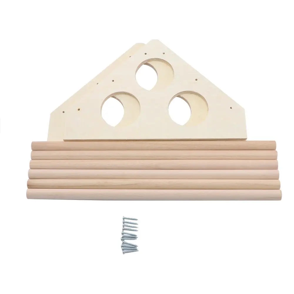 Poultry Ducks Wooden Ladder  Trainning Roosting Bird Stand Parrot Swing Chicken Perch Chick Roost Bar