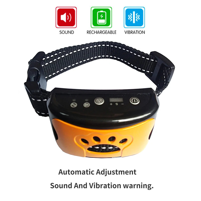 Pet Dog Anti Barking Device USB Electric Ultrasonic Dogs Training Collar Dog Stop Barking Vibration Anti Bark Collar Dropship