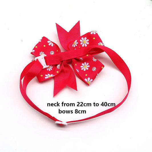 50/100pcs Spring Pet Supplies Cat Pet Dog Bow Tie Small Dog Bowties Nekties Dog Grooming Accessories Samll-Middle Dog Products