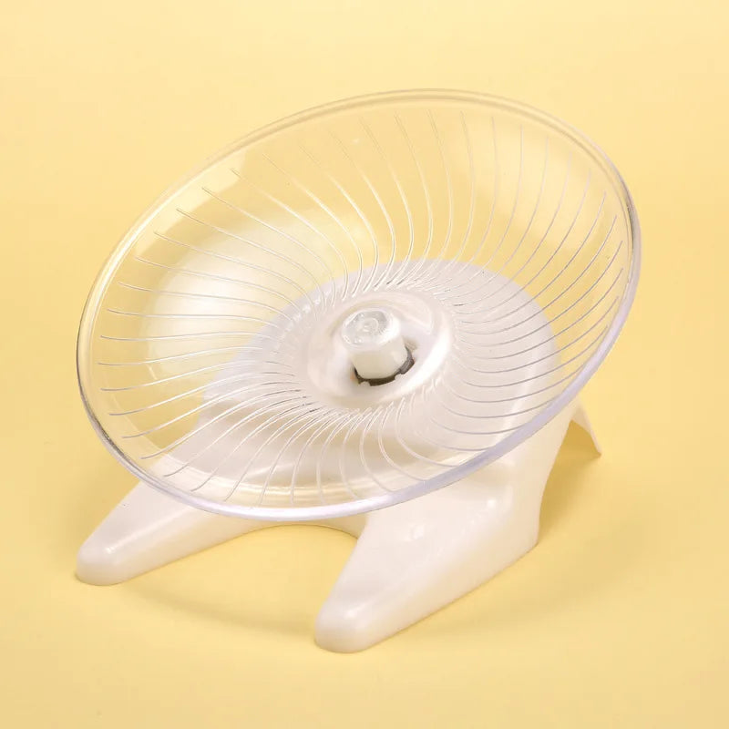 Silent Flying Saucer Hamster Wheel Easy Clean Anti Slip Exercise Running Wheel Spine Friendly For Dwarf Hamsters Gerbils Mice