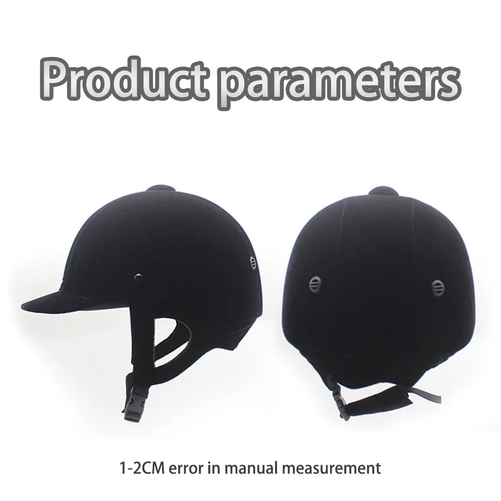 Equestrian Horse Riding Helmet Breathable Durable Half Cover Unisex Rider Outdoor Sports Adjustable Guard Children S