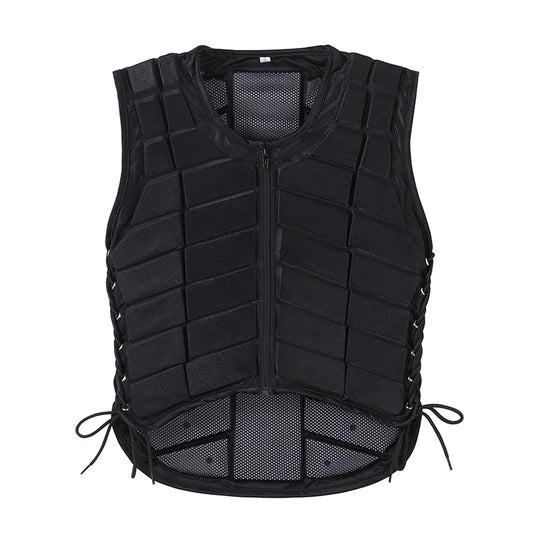 Title (SEO, ≤40 chars): Kids Equestrian Vest Armor Durable Safe