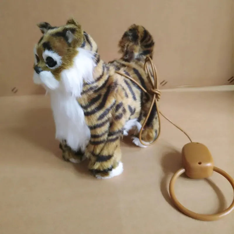 Electronic Cat Robot Dog Toy Electronic Plush Animal Pet Toy Singing Songs Walk Mew Leash Kitten Toys For Children Birthday Gift