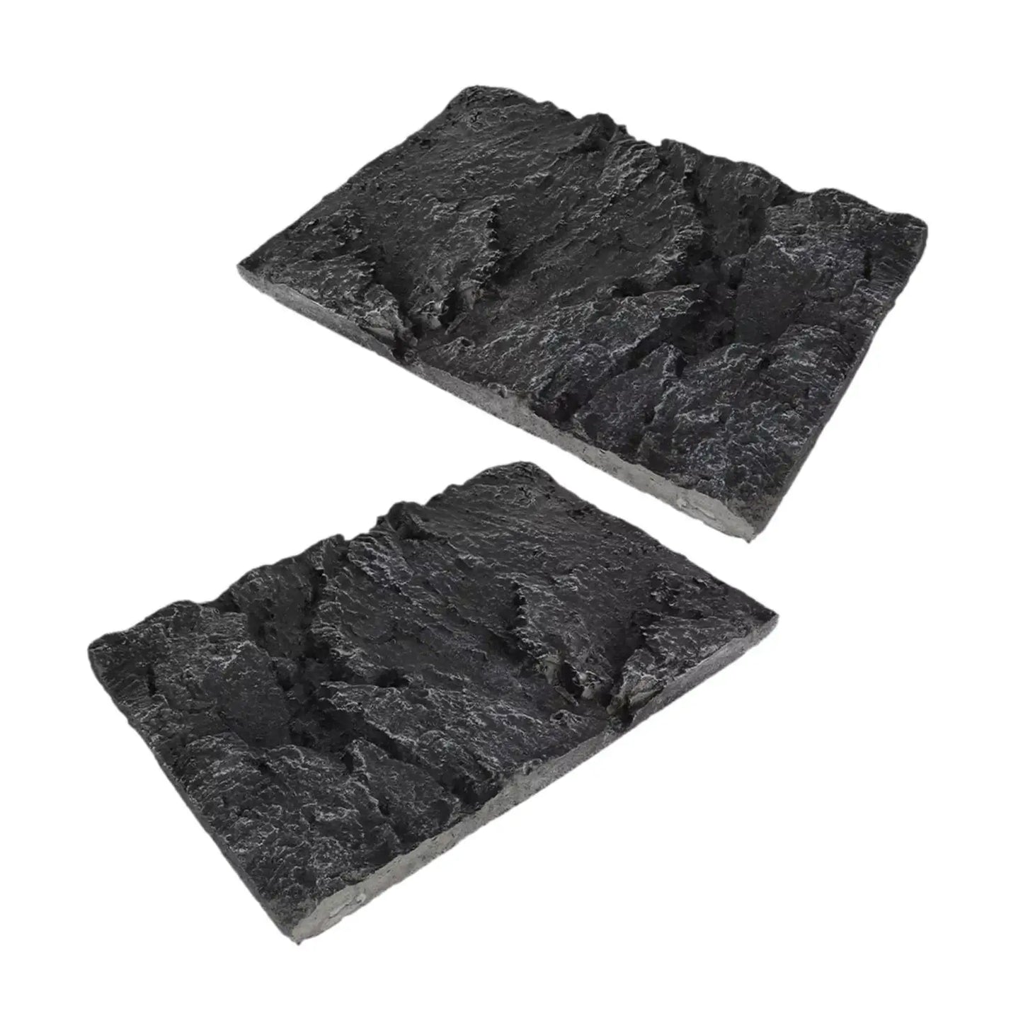 2x Reptile Tank Background Board, Tank Decorative Backdrop, Wall Backdrop Stone Aquarium Background for Tree Frogs Leopard Gecko