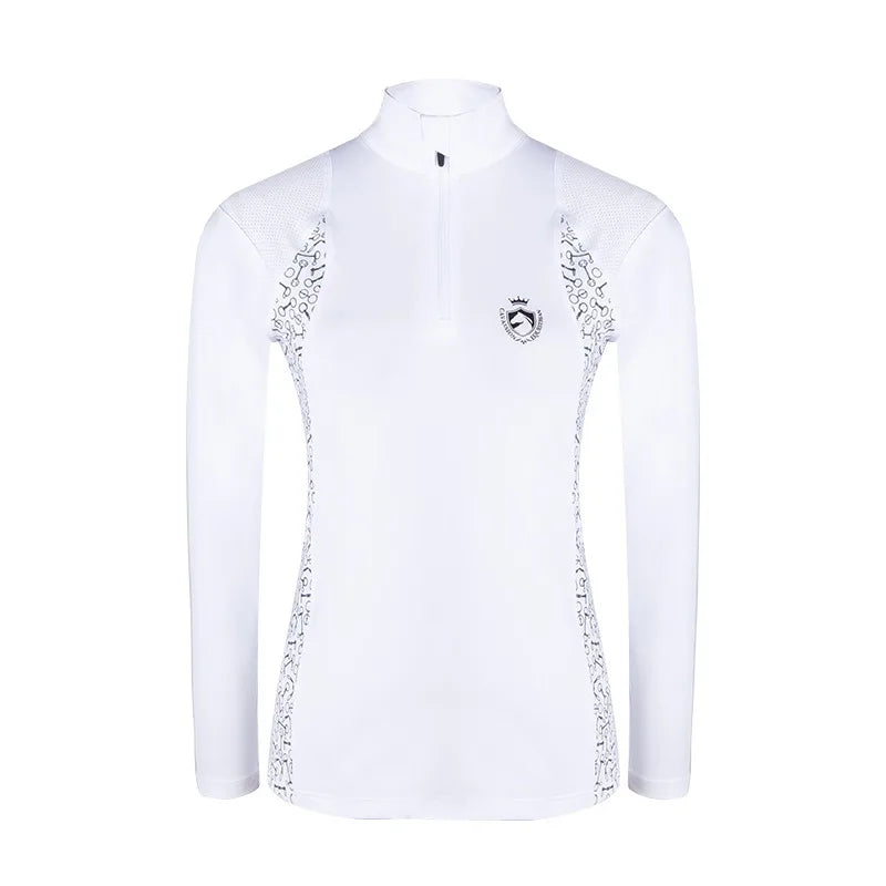 cavassion equestrian long sleeve T shirt riding horse competition horse riding equestrian euipments