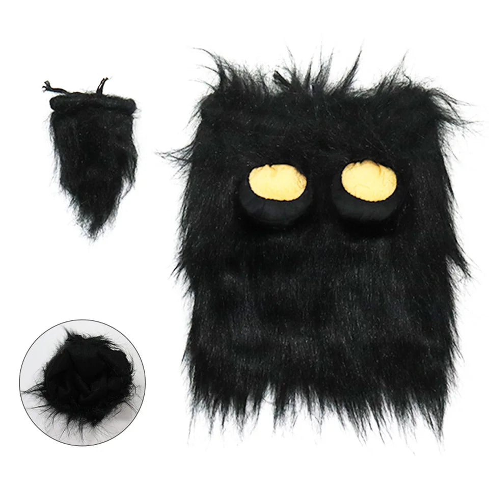 NONOR Cute Pet Dog Cosplay Clothes  Costume Lion Mane Winter Warm Pet for Large Dogs  Party Decoration with Ear Pet Accessories