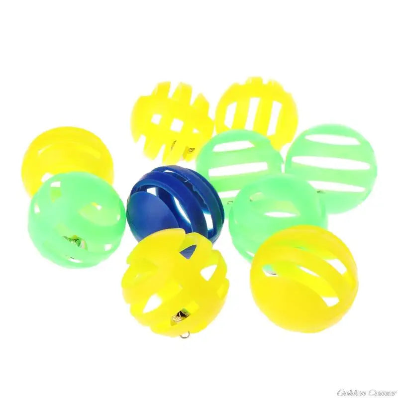 10 Pcs Pet Toy Latex Balls Colorful Chew For Dogs Cats Puppy Kitten Soft Elastic Dropshipping
