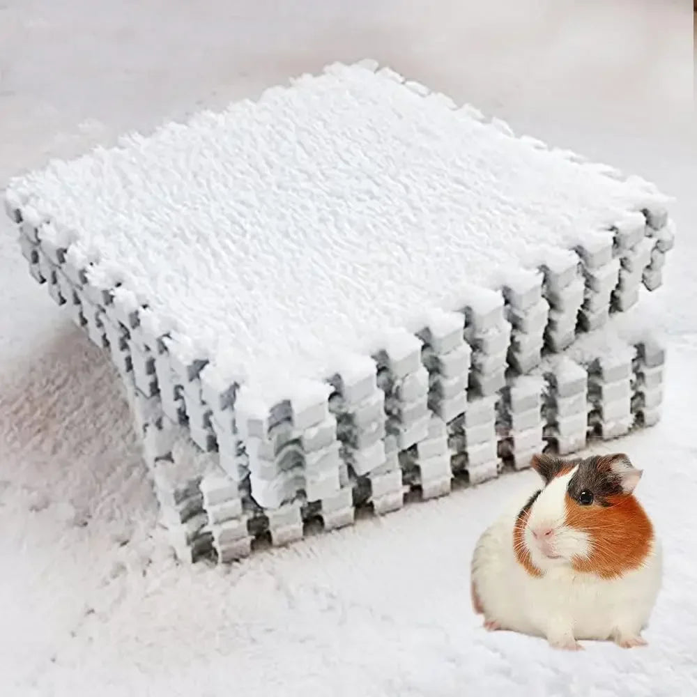 4/10Pcs Rabbit Guinea Pig Cage Liner Small Pet Items Waterproof Anti Slip Bedding Mat Highly Absorbent Pee Pad For Pet SleepMat