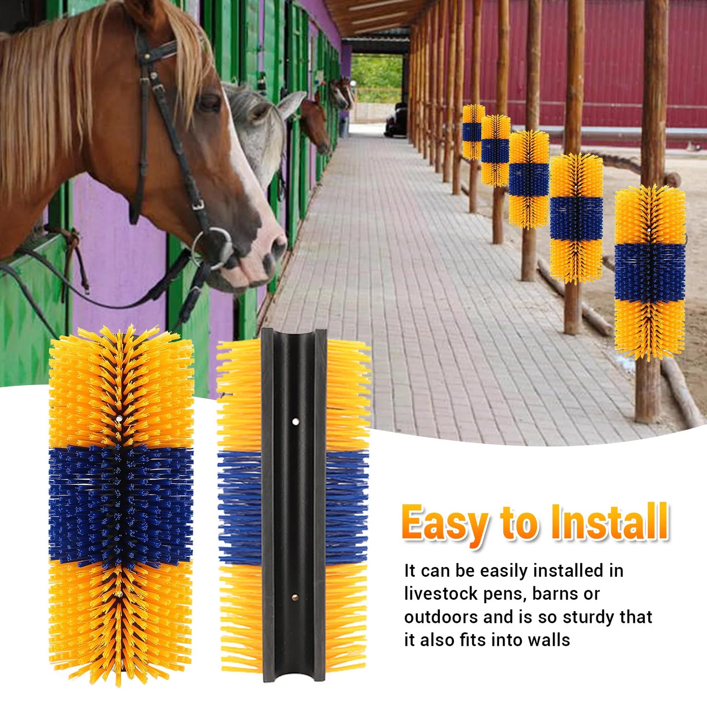 Livestock Scratch Brushes Animal Back Scratching Brush Animal Friendly Full Massage  Wear Resistant for Sheep
