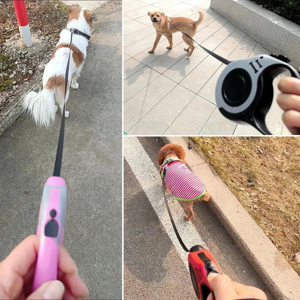 Dog Leash Strong Retractable Nylon Pet Extendable Strap Outdoor Puppy Traction Rope For Small Dogs Cats Roulette Pet Accessories