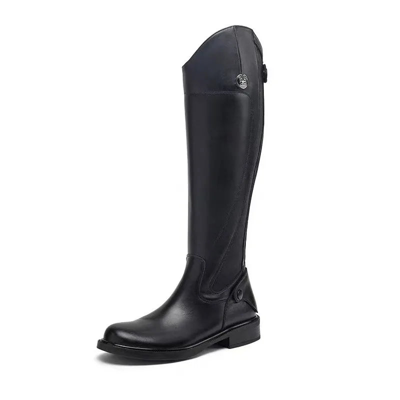 Womens Equestrian Supplies Long Boots Trend Equestrian Boots Riding Equipment Non-Slip Ultra Footwear Resistant Horse Rider Shoe