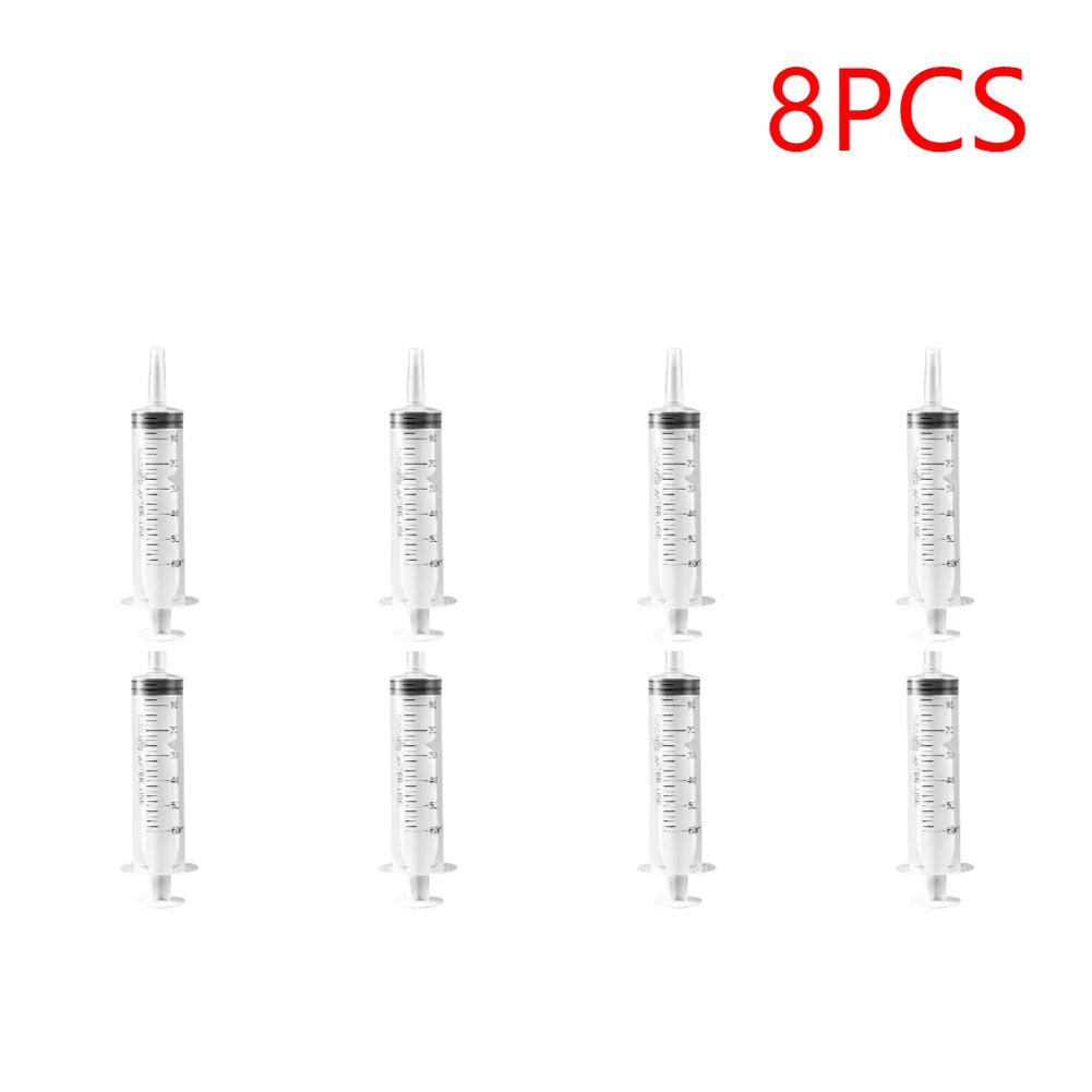 Reusable 60ml Plastic Nutritional Syringe For Pet Feeding Without Needle Small Dog 2 4 6 8 10 Pieces
