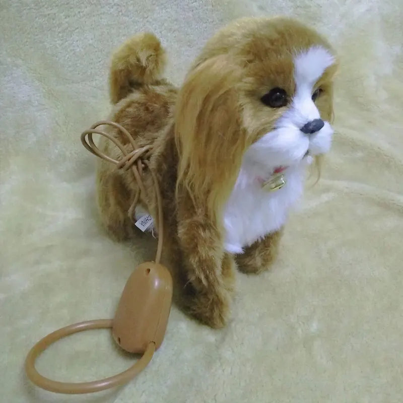 Electronic Cat Robot Dog Toy Electronic Plush Animal Pet Toy Singing Songs Walk Mew Leash Kitten Toys For Children Birthday Gift