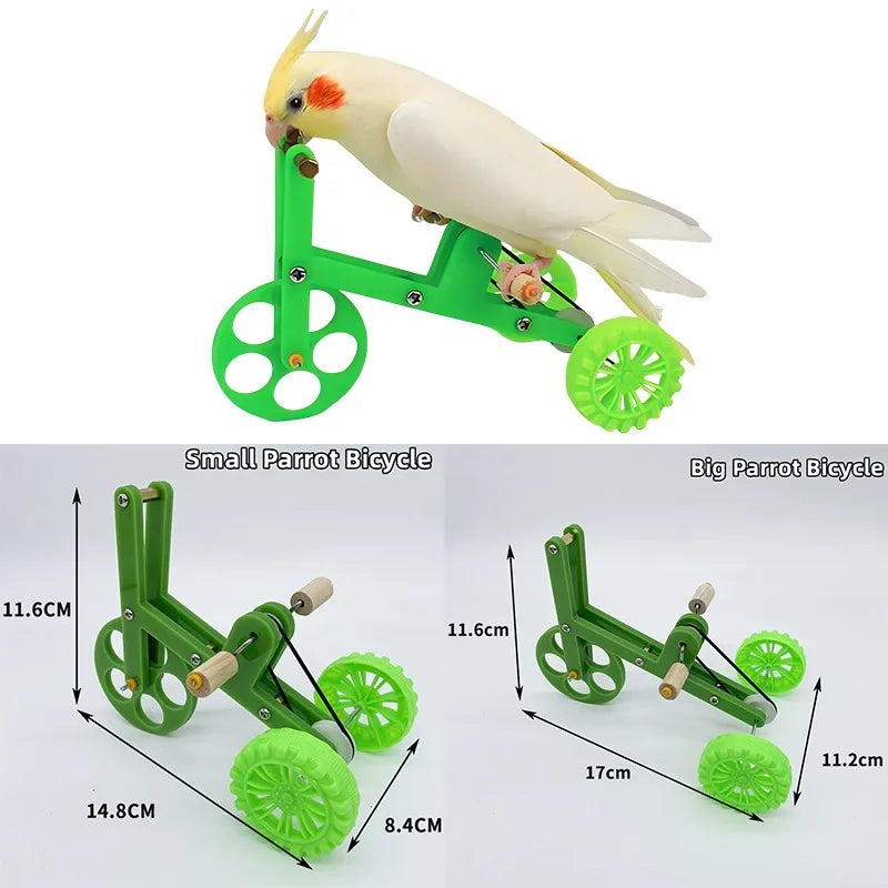 Parrot Bike Pet Bird Interactive Toy Toy Bird Training Supplies Pet Parrot Interactive Training Props Small Bird Toy Bike