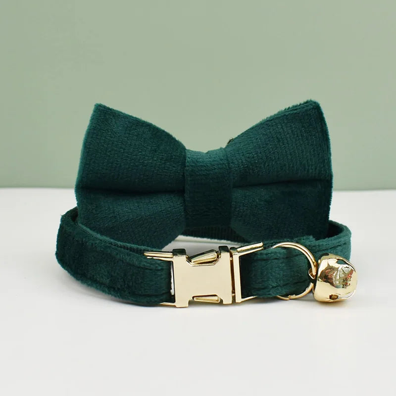 Title (SEO, ≤60 chars): Velvet Cat Collar With Bowknot And Breakaway Adjustable