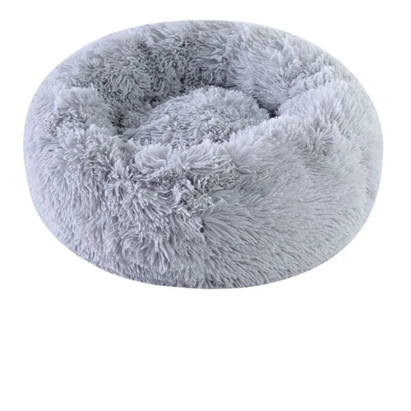 Home Plush Pet Nest Winter Cat Nest Dog Nest Warm Detachable and Washable Round Cat Nest Pet Bed Seasonal Universal Decoration
