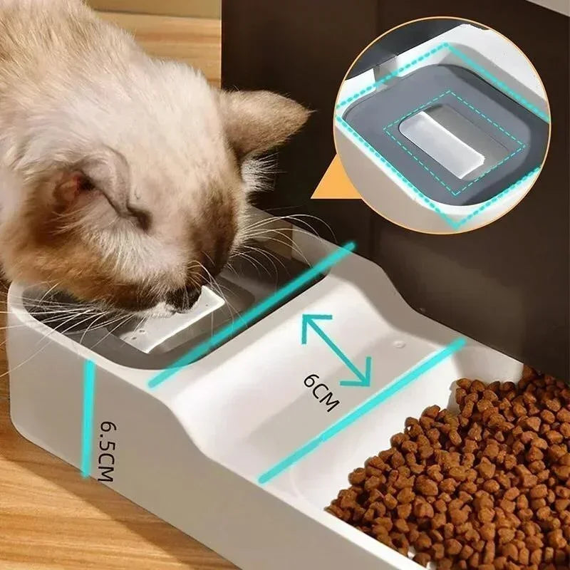PetFlow SmartFeeder Pro 2.2L Dual Water Dispenser For Dogs - Auto Feeding And Hydration Convenience