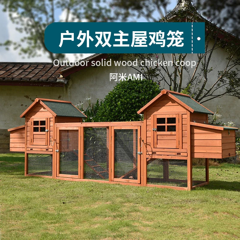 Chicken Cage, Chicken Nest House, Chicken Coop, Pigeon Rabbit Cage, Home Large Outdoor Breeding Cat House, Rabbit Cage