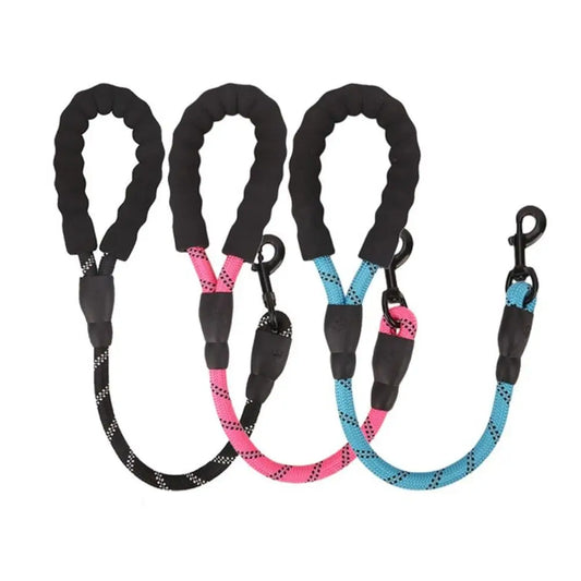 1PC Follow Closely Short Training Dog Leash Soft Strong Dog Lead Heavy Duty Durable Pet Leashes Dog