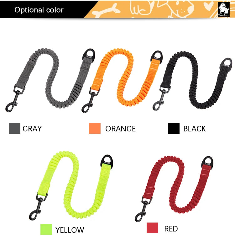 Truelove Pet Dog Leash Stretchable Elastic Buffer Nylon Seat Belt Can be Used with Chest Strap For All Varieties Pet TLL29712