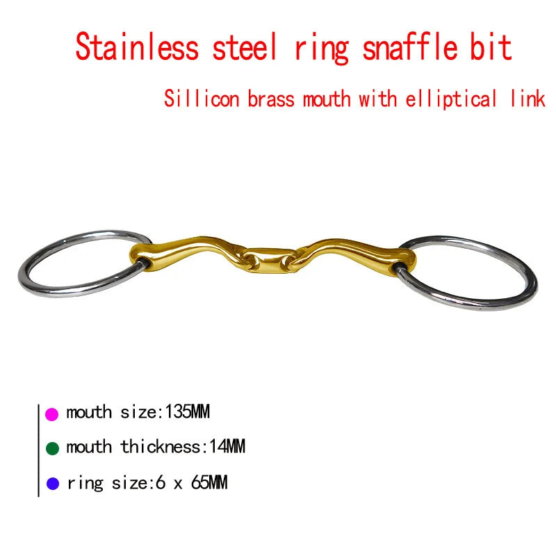 New Stainless Steel Horse Snaffle Tacks Equestrian Equestrian Accessories for Horse Training Bit Equipment Equestrian