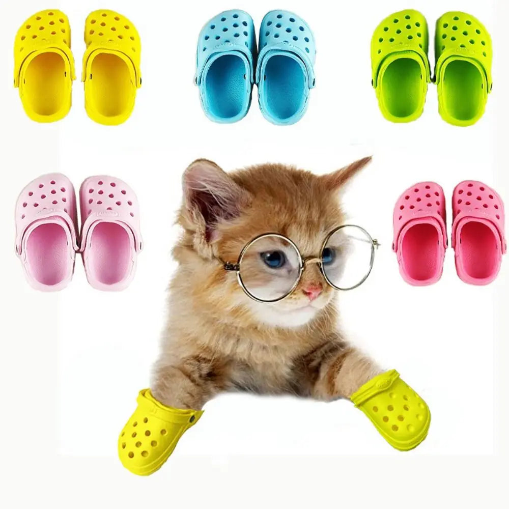 PawStride Pet Shoes For Cats And Dogs All Season Non Slip Breathable Comfort With Hole Design PVC Outsole