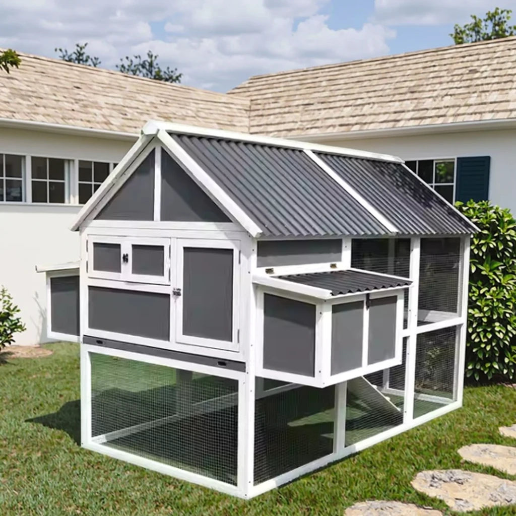 Farm House Wooden Chicken Coops Luxury Pet House Outdoor Large Chicken Cage For Pets