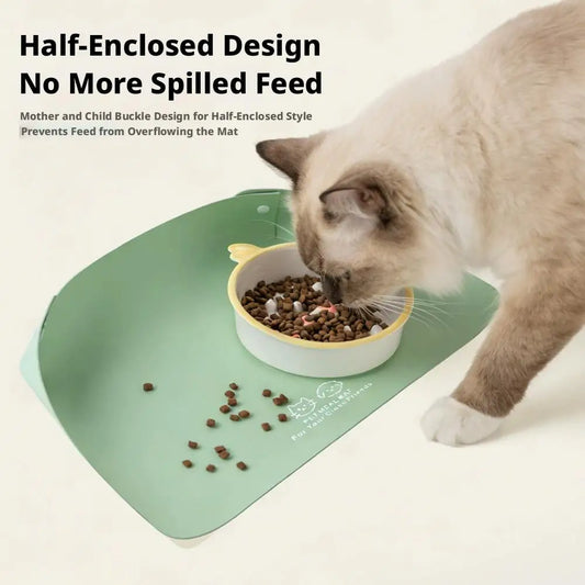 Pet Silicone Food Mat Placemat Waterproof Prevent Spills Dog Feeding Mats Easy to Clean Non-Slip Pet Feeding Water Supplies