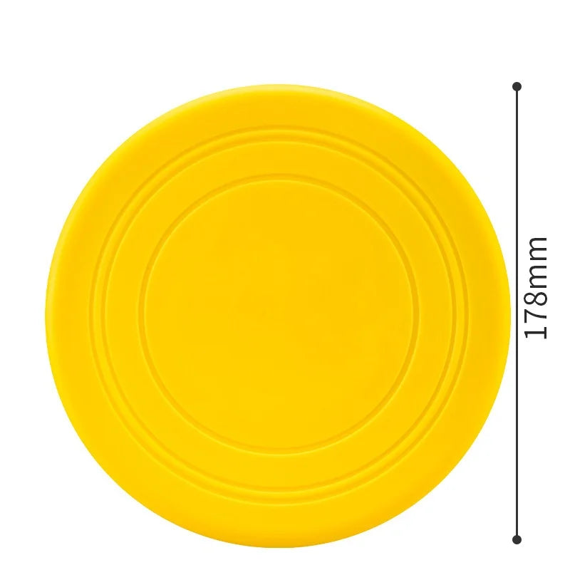 Interactive Silicone Flying Saucer Toy for Dogs And Cats Chew Resistant Flying Disc Pet Game Perfect for Puppy Training Fun