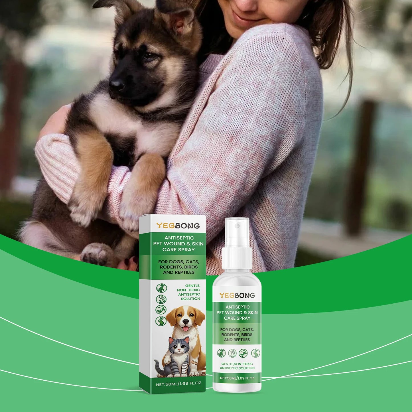 Pet Skin Care Spray Relieving Itching Reduce Redness Repairing Dryness Skin Long Lasting Moisturizing Pet Wound Skin Care Spray