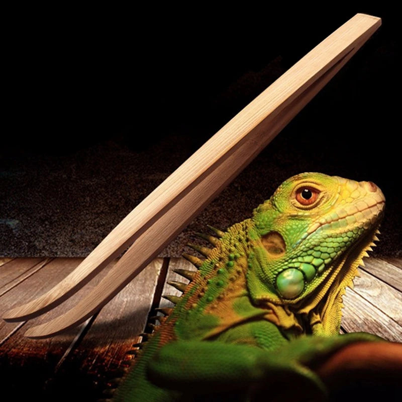 Reptile Feeding Tools 16.5/28cm Bamboo Tweezers Reptile Insects Lizard Gecko Turtle Snake Spider Bird Feeding Cleaning Tool