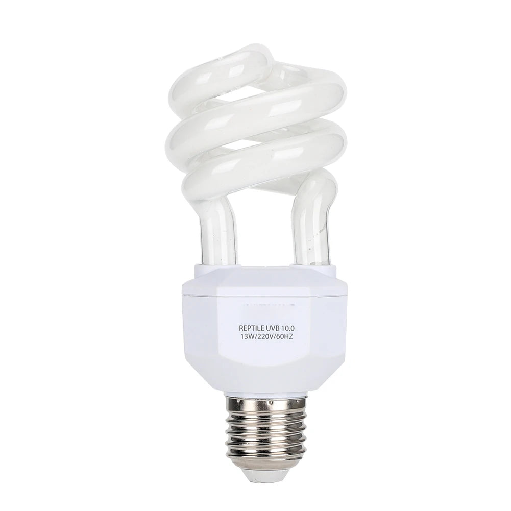 13W 220V Reptile UVB Energy Saving Lamps Tortoise Snake Lizard Light Bulb Reptile Lamp Reptile Light Bulb Reptile UVB Lamp Bulb