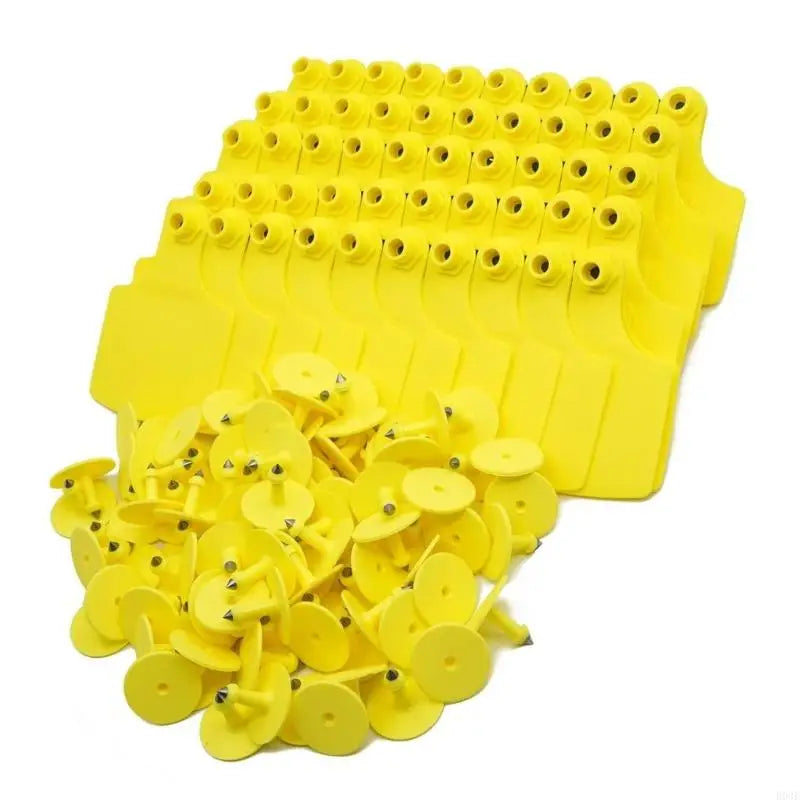 100 Count Livestock Identification Markers Large Size Blank Labels For Farm Animals Including Bovines Sheep And Swine B03E