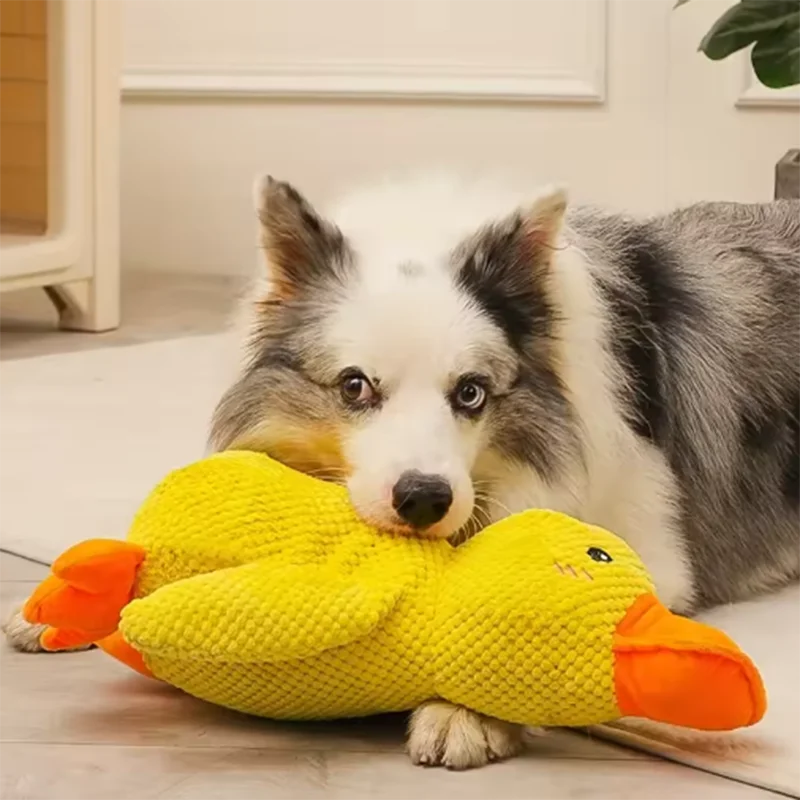Plush Stomping Duck Dog Toy