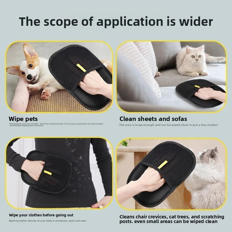 Pet Hair Removal Gloves, Cat hair, Dog Hair Brush, Hair Remover, Household Carpet, Sofa, adhesive Hair Gloves, Cleaning Brush