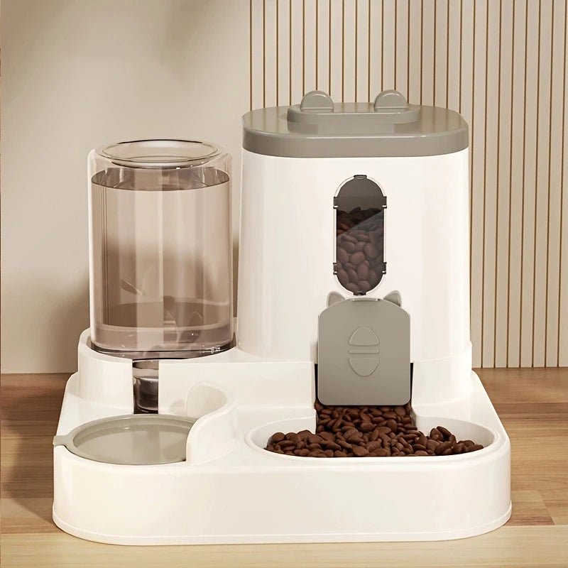Pet large-capacity feeder integrated automatic water dispenser cat food bowl dog feeding bowl cat bowl dog bowl pet supplies