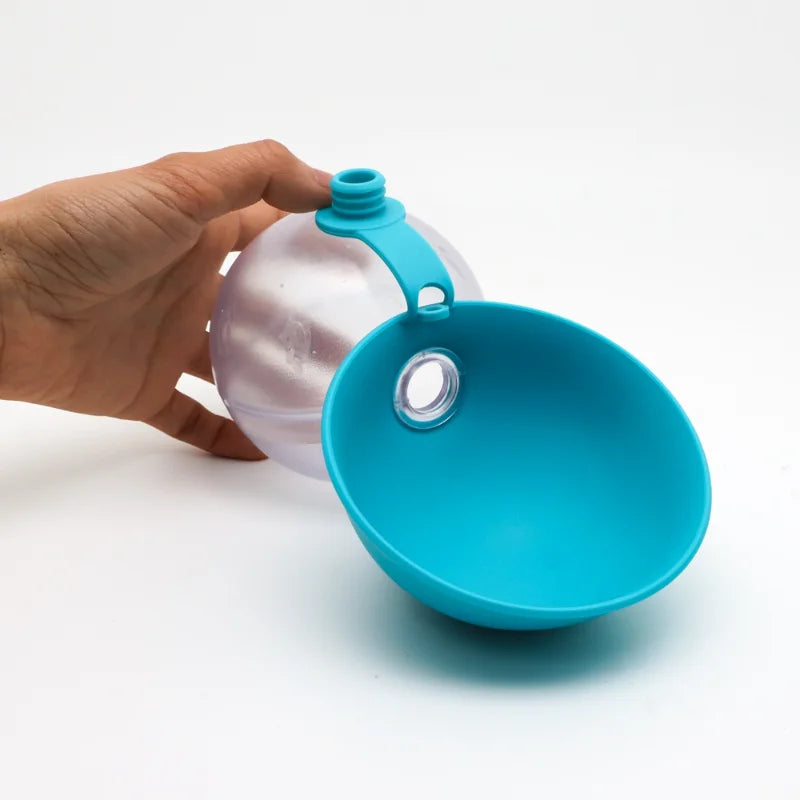 Pet Supplies Silicone Water Kettle Food Box Round Outdoor Water Cup Folding Portable Water Dispenser For Cats And Dogs Feeder